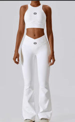 Flared Pants &  Sports Bra Set-Pre Order